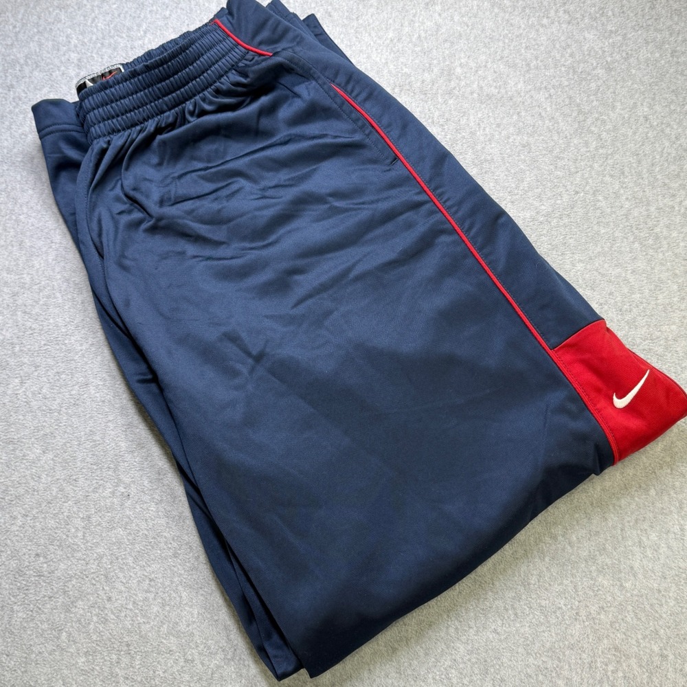 Vintage Nike Basketball Tearaway Snap Pants Navy Red Men's XL Warm Up